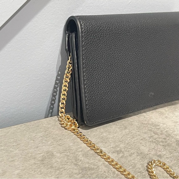 Mini Black Bag | Featuring gold accent chain - Picture 2 of 16
